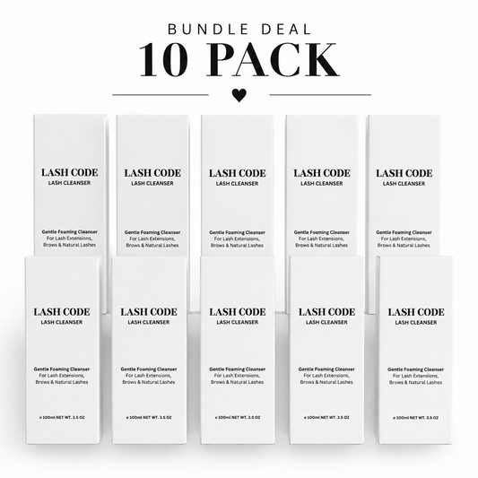 10 Pack Lash Cleanser